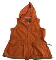 G1 Basic Goods Anthropologie Orange Outdoors Fishing Vest Size S
