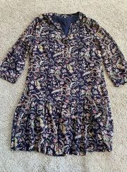 Rose & Olive women’s medium blue floral dress