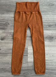 Free People Movement Good Karma Legging Toasted Coconut Brown Medium / Large NEW