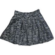 Parker Metallic Navy Threaded Pleated A-Line Mini Skirt Women's size 4