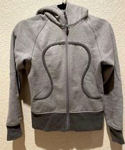 Lululemon  Scuba Hoodie Jacket Grey Tones Size 2