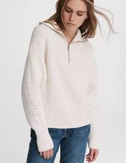 Rag & Bone Lena Cotton Half Zip Sweater