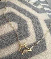 zirconia star necklace