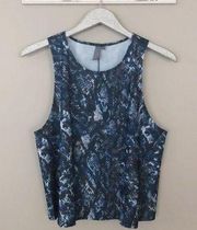 Sweaty Betty Blue Snake Print Activate Workout Vest Top NEW