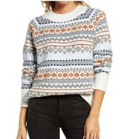 TREASURE&BOND Fair Isle Crewneck winter Sweater