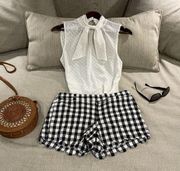 🧋🍦Entire 2 piece Jcrew & H& M Outfit Gingham shorts🍦🧋