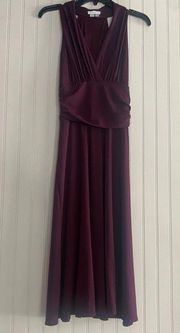 Plum colored sleeveless dress. Size 8