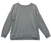 Gray Sweatshirt Size Medium split hem 90s Oversized loungewear casual