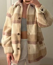 Faux Shearling Shirt Jacket