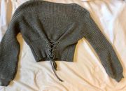 NWOT grey Sweater 