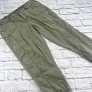 Chico's Straight Capri Pants Women's Size 2.5 Olive Green High Rise Stretch