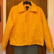 Urban Outfitters Bright Yellow Fun “Bubble Puffer” Quilted Jacket NWT -XS