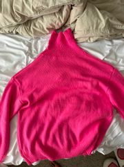 Pink Turtle Neck Sweater 