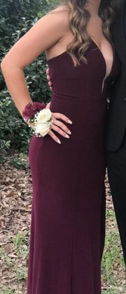 Dark Red Prom Dress 