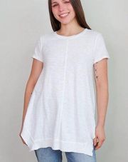 Bobi White Square Hem Tee. Size Small. New with Tag (NWT)!