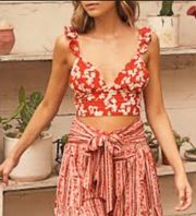 NWT Malva Olympia Floral Crop Top