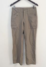 REI Women’s Escalante Hiking Pants Nylon/Spandex Tan Size 4 Cargo UPF 50+