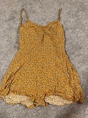 Yellow Floral Romper