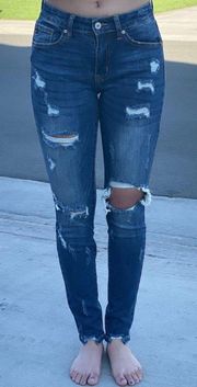 KanCan USA Ripped Blue Jeans