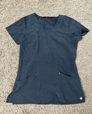 Charcoal Grey Scrub Top