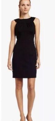 TRINA TURK Black Ponte knee length dress Size 6