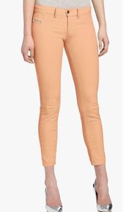 Diesel Women's Jeans Livier 066V1 Super Slim Jegging Low Waist Peach