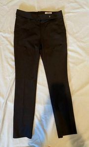 $800 VTG Y2K New Yves Saint Laurent 44 12 Trousers Pants Black Straight Stretch