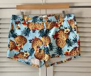 Pineapple Print Shorts