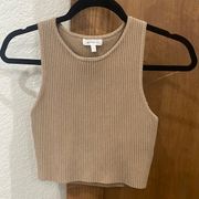 tan crop top