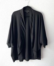 French Laundry Shawl Collar Black Cardigan Sweater Size 1X