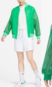 NWT Nike Women's Sportswear Essentials Woven Varsity Bomber Jacket Size XL