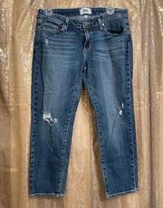 Paige Jimmy Jimmy crop medium wash ankle jeans, size 29 EUC