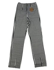 Honey Punch - Split Front Stripe Pants in Black & White