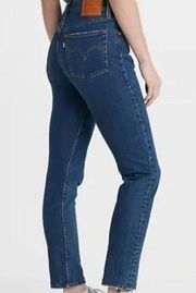 Levi’s  Premium 501 Skinny Jeans Women's Size 23 x 30 Dark Wash Denim High Rise