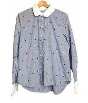Kate Spade Broome Street Button Front Shirt small New