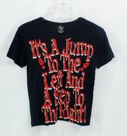 Jerry Leigh Womens T-Shirt Red Its A Jump To The Left And A Step To The Right