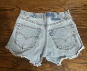 Levi’s High-Waisted Denim Shorts