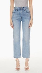 Denim Forum Arlo High Rise Cropped Straight Jeans Size 25