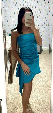 Strapless Dress Teal