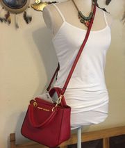 red crossbody Tote bag NWT