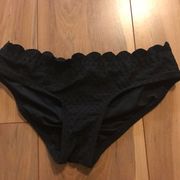 Kate Spade Black Dive Right In Bikini Bottom