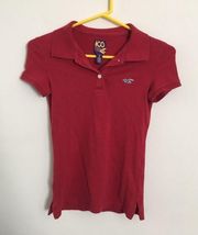 Hollister Red Polo Shirt Size Small