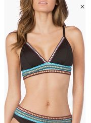 La Blanca Running Stitch Triangle Bikini Top & Running Stitch Hipster Bottom