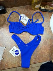 Ocean Blue Ribbed Kulani Kini