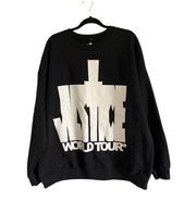 Justin Bieber Justice World Tour 2022 Black Crewneck Sweatshirt Adult Size XXL