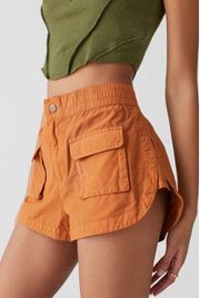 Kate Split Hem Cargo Utility Orange Shorts Size Medium 🧡