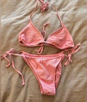 Pink Textured Stoney Clover x Target String Bikini