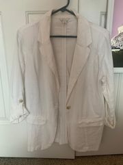 Linen White Blazer