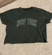 Brandy Melville “New York” cropped tee