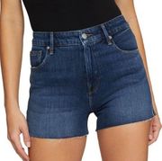 NWT Good American Cut-Off High Waist Denim Shorts, Plus Size 18 Retail $129